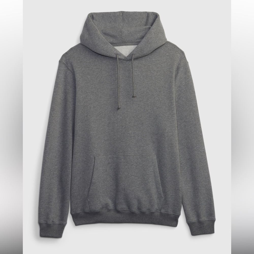 NWT GAP Men's Vintage Soft Pullover Hoodie Hooded Sweatshirt Gray size L